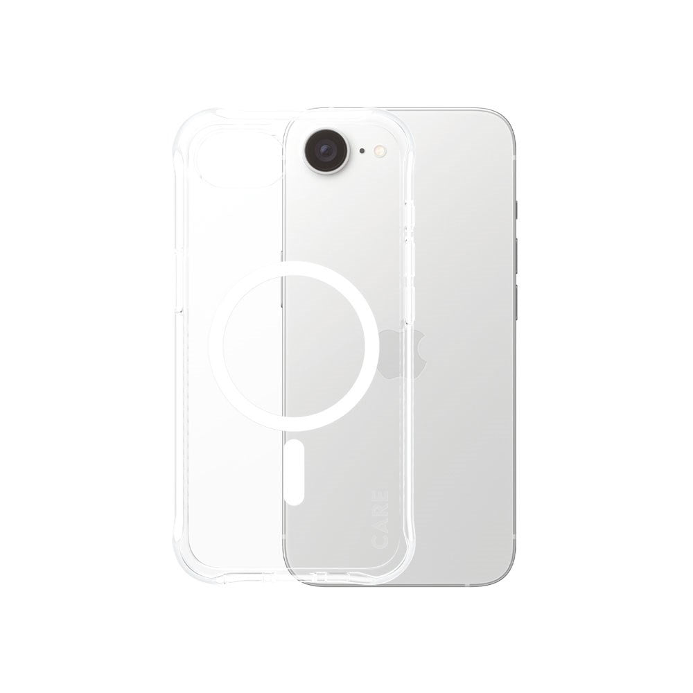 iPhone 17e / 16e CARE by PanzerGlass Fashionable Samba Deksel - MagSafe Kompatibel - Gjennomsiktig