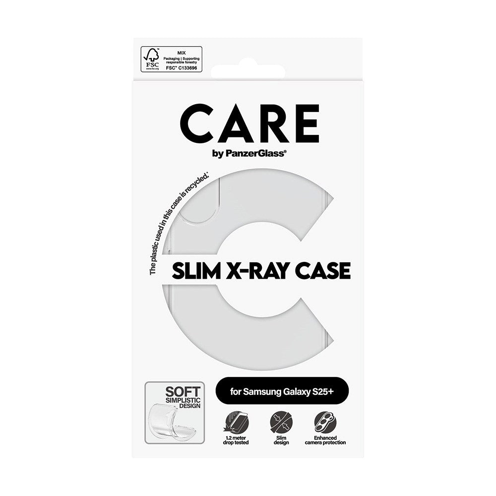 CARE by PanzerGlass Samsung Galaxy S25+ (Plus) FASHION X-Ray Soft Basic Deksel - Gjennomsiktig