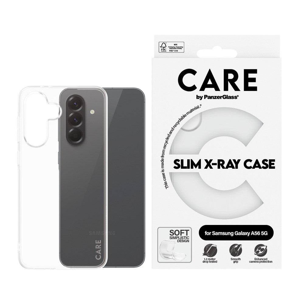 CARE by PanzerGlass Samsung Galaxy A56 (5G) FASHION X-Ray Soft Basic Deksel - Gjennomsiktig