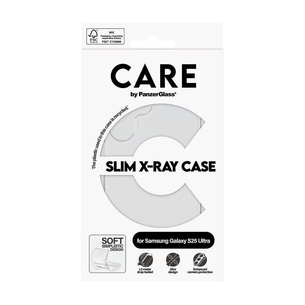 CARE by PanzerGlass Samsung Galaxy S25 Ultra FASHION X-Ray Soft Basic Deksel - Gjennomsiktig
