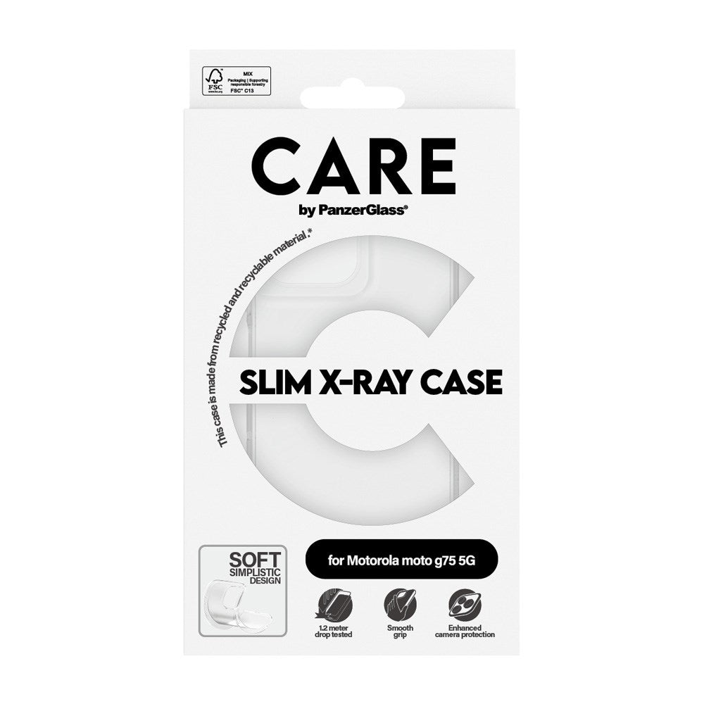 CARE by PanzerGlass Motorola Moto G75 (5G) FASHION X-Ray Soft Basic Deksel - Gjennomsiktig