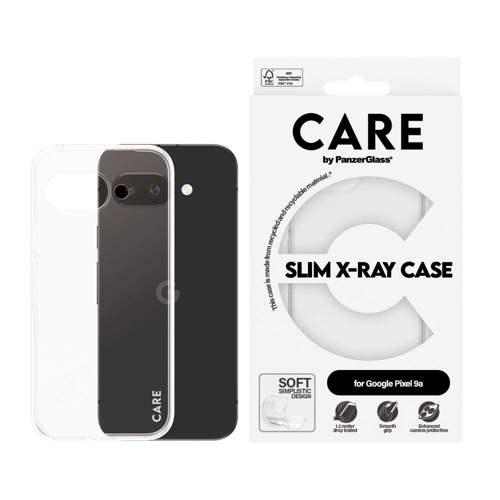 CARE by PanzerGlass Google Pixel 9a FASHION X-Ray Soft Basic Deksel - Gjennomsiktig