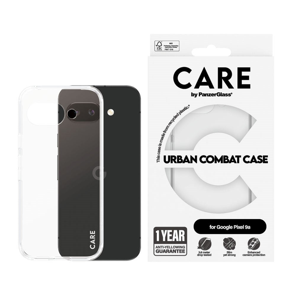 CARE by PanzerGlass Google Pixel 9a FLAGSHIP Urban Combat Deksel - Transparent