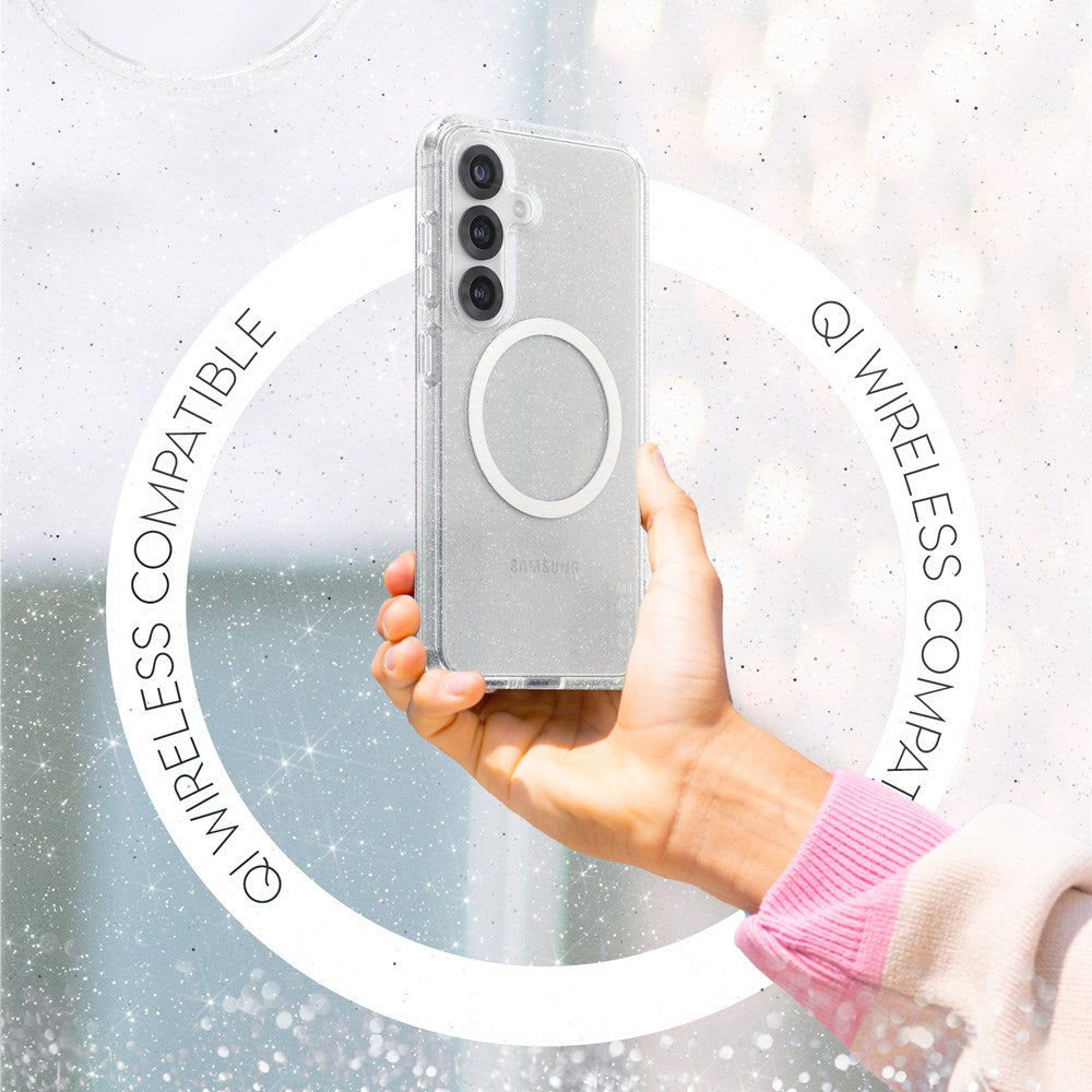 CARE by PanzerGlass Samsung Galaxy S25 FLAGSHIP Urban Combat Deksel - Qi Kompatibel - Star Lit / Hvit