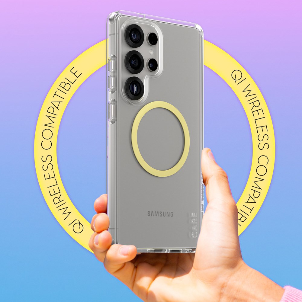 CARE by PanzerGlass Samsung Galaxy S25 Ultra FLAGSHIP Urban Combat Deksel - Qi Kompatibel - Gjennomsiktig / Chardonnay