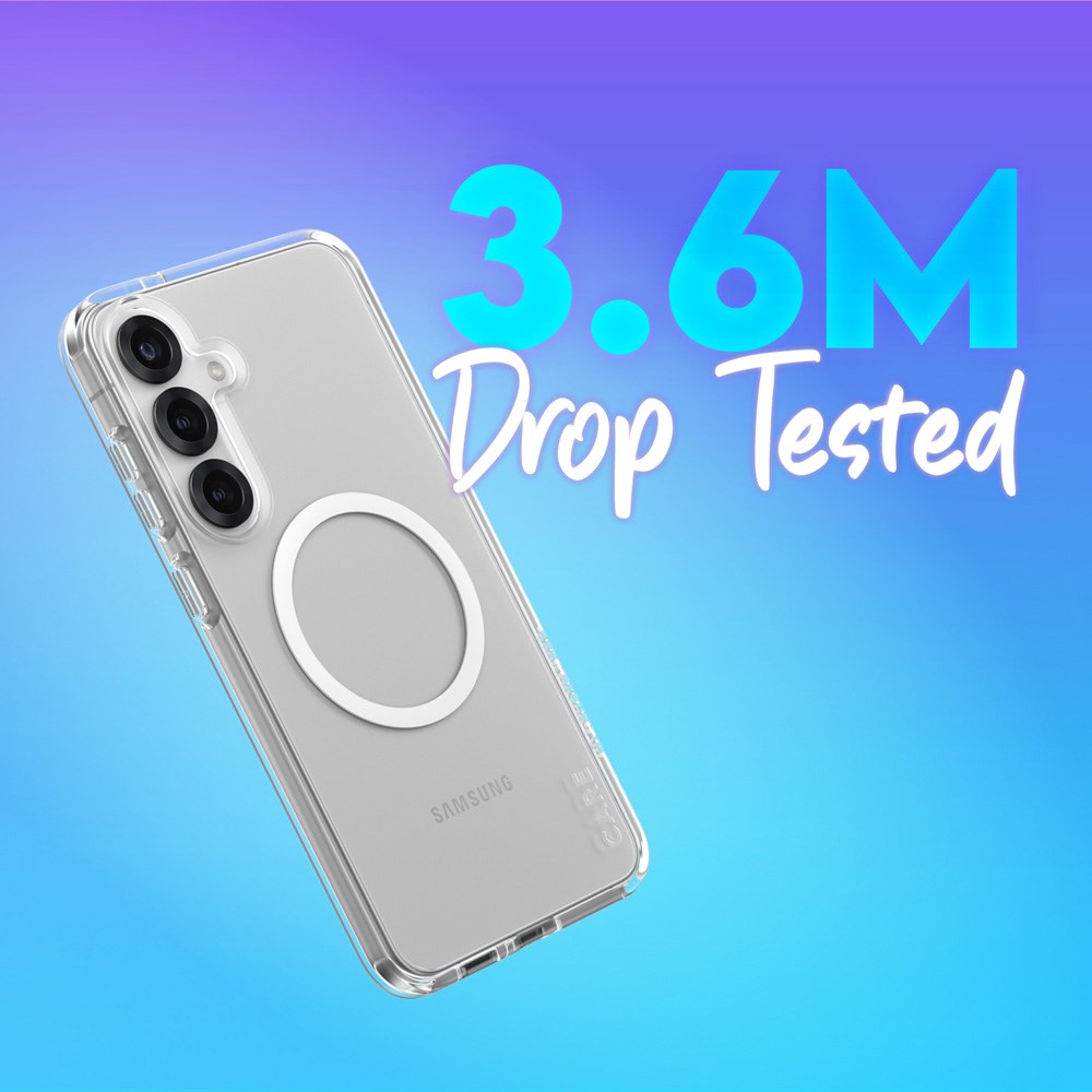 CARE by PanzerGlass Samsung Galaxy S25+ (Plus) FLAGSHIP Urban Combat Deksel - Qi Kompatibel - Gjennomsiktig / White