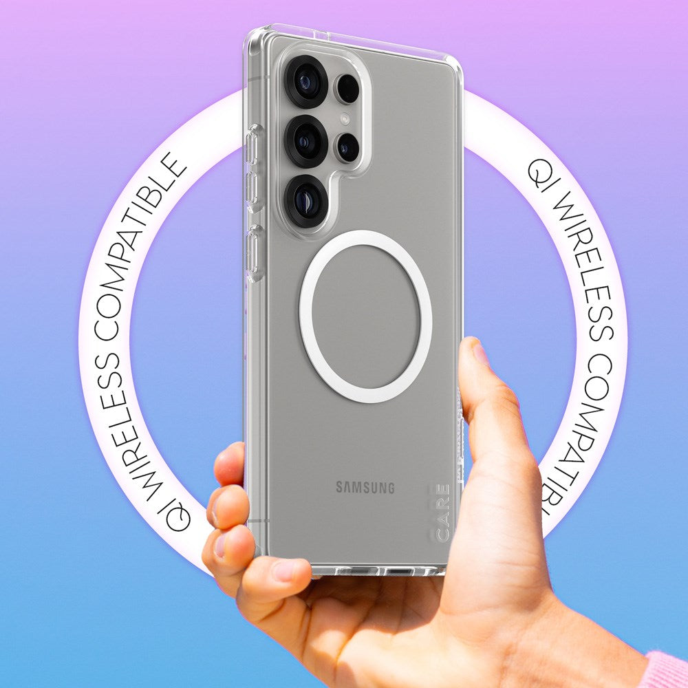 CARE by PanzerGlass Samsung Galaxy S25 Ultra FLAGSHIP Urban Combat Deksel - Qi Kompatibel - Gjennomsiktig / White