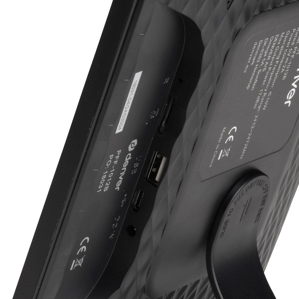 Denver Digital WiFi-Fotoramme – Frameo – 10,1" – 16 GB – Svart