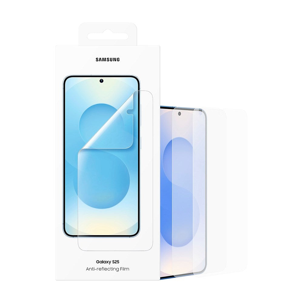 Original Samsung Galaxy S25 Anti-Reflekterende Beskyttelsesfilm - Gjennomsiktig