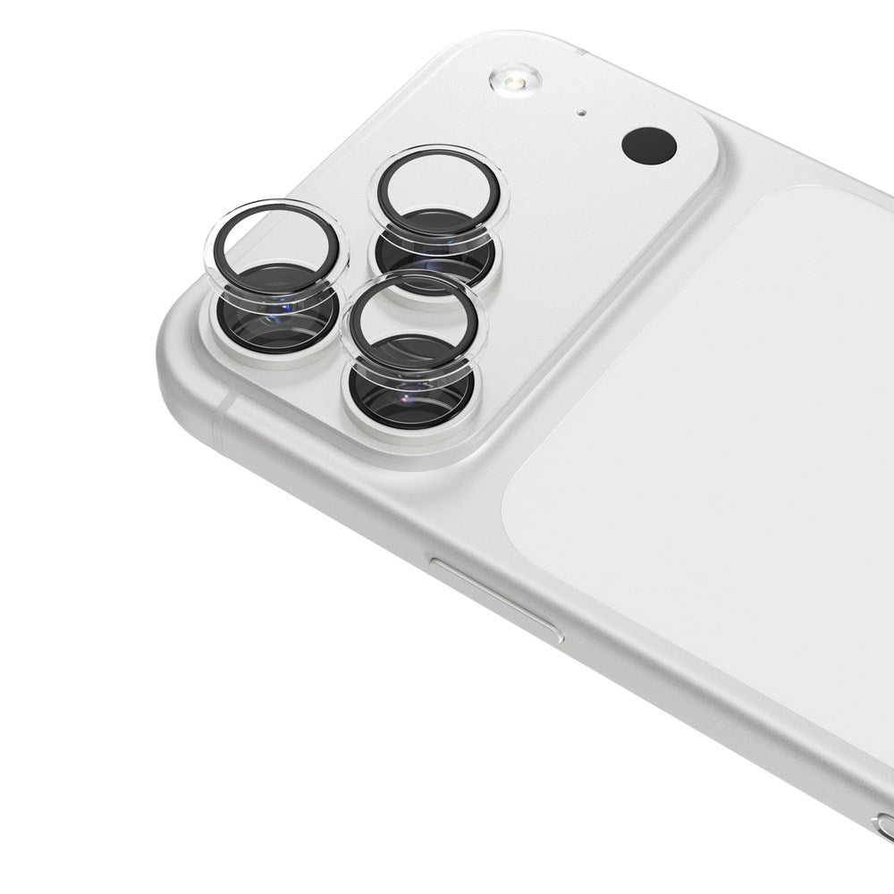 iPhone 18 Pro Max Epico Kameralinsbeskyttelse med Ettrinns Påføringsverktøy - Gjennomsiktig