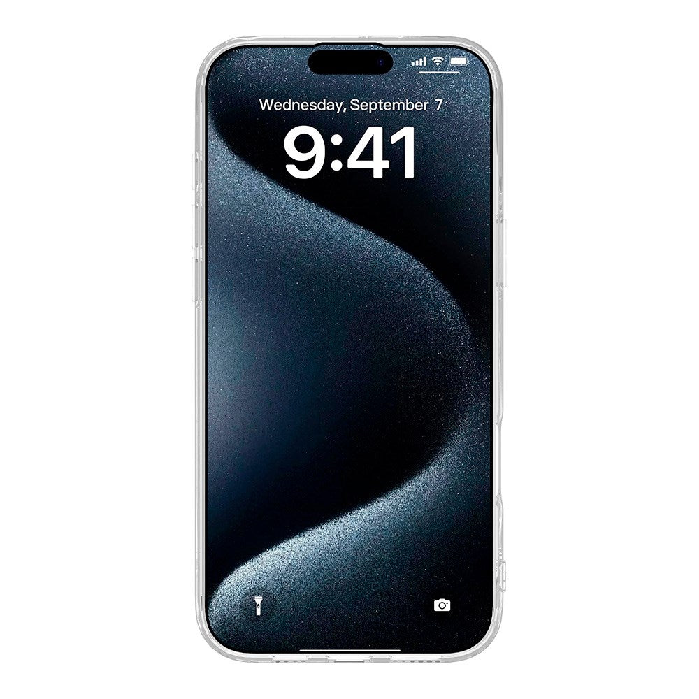 eSTUFF iPhone 16 INFINITE VIENNA Fleksibelt Plastdeksel - 100% Resirkulert Plast - Gjennomsiktig