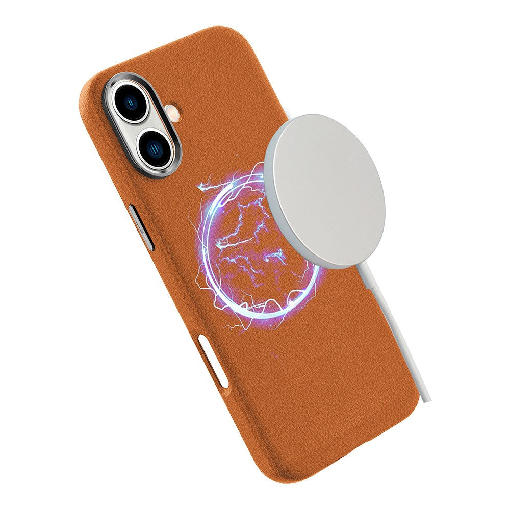 eSTUFF iPhone 16 INFINITE VENICE Skinndekket Plastdeksel - MagSafe-Kompatibel - Brun