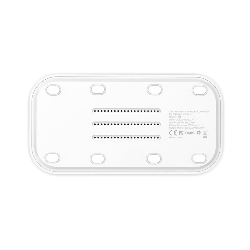 Mobile Origin 3-i-1 Trådløs Lader - Hvit