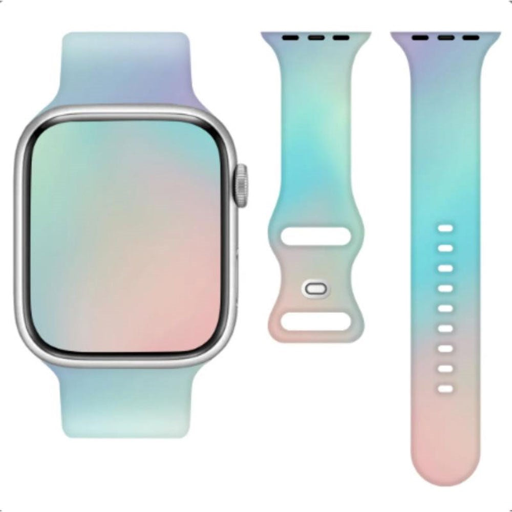 Apple Watch (38/40/SE/41/42mm) Telcon Silikon Reim - Mint