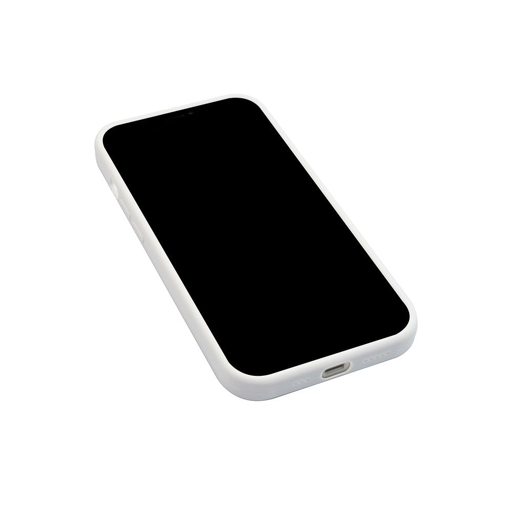GreenMind iPhone 13 Mini Fôret Silikon Deksel - Hvit