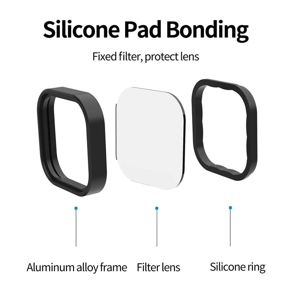 TELESIN ND8 / 16 / 32 Filter for Objektiv - GoPro Hero 9 / 10 / 11 / 12 / 11 Mini