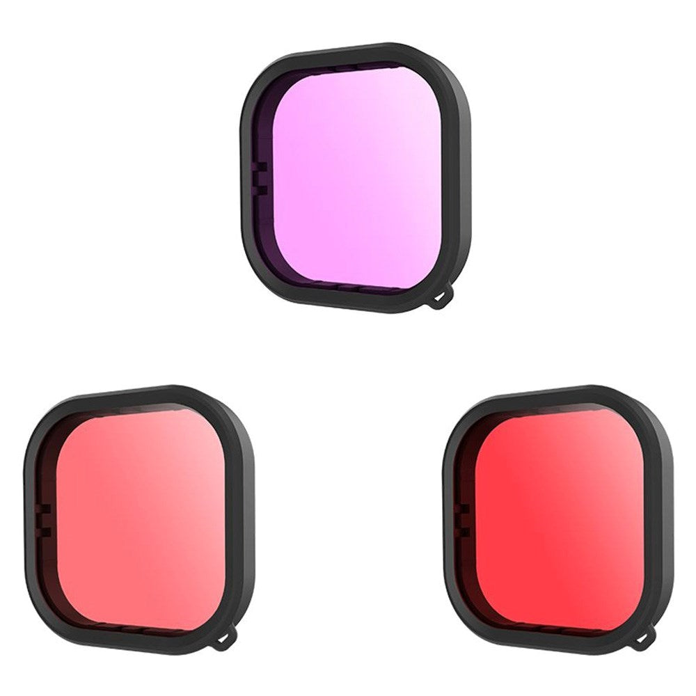 TELESIN Linsefilter for Vanntett Etui til GoPro Hero 9 / 10 / 11 / 12