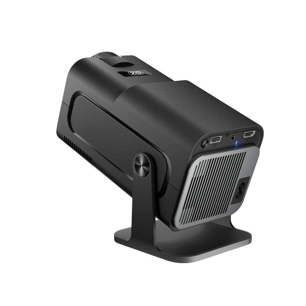 XO FF02-Projektor med 30–150" Projeksjonslerret – Svart