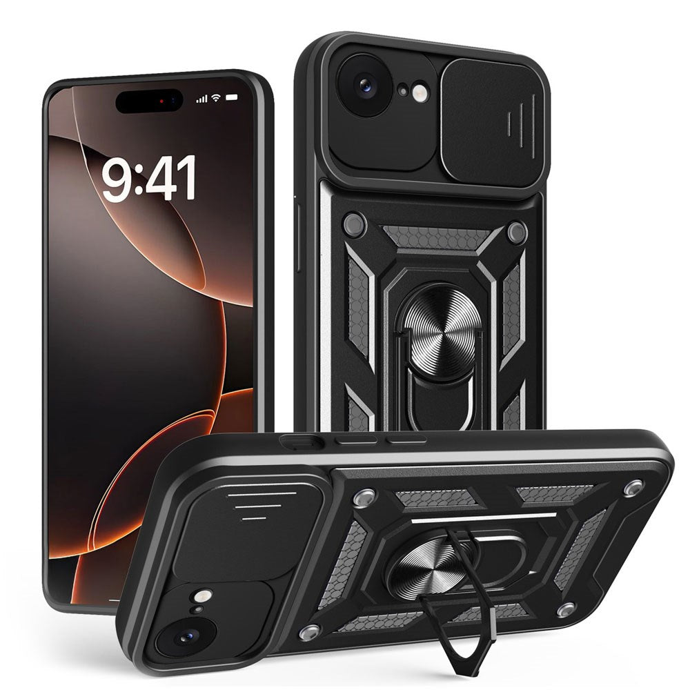iPhone 17e / 16e TFO Defender Slide Deksel - Svart