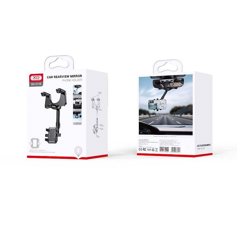 XO C115 Bilholder - Montering for Bakspeil - Svart