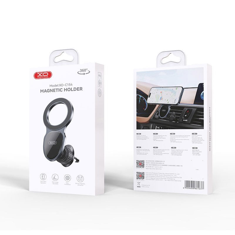 XO 154 Bilholder - Magnetisk - Svart