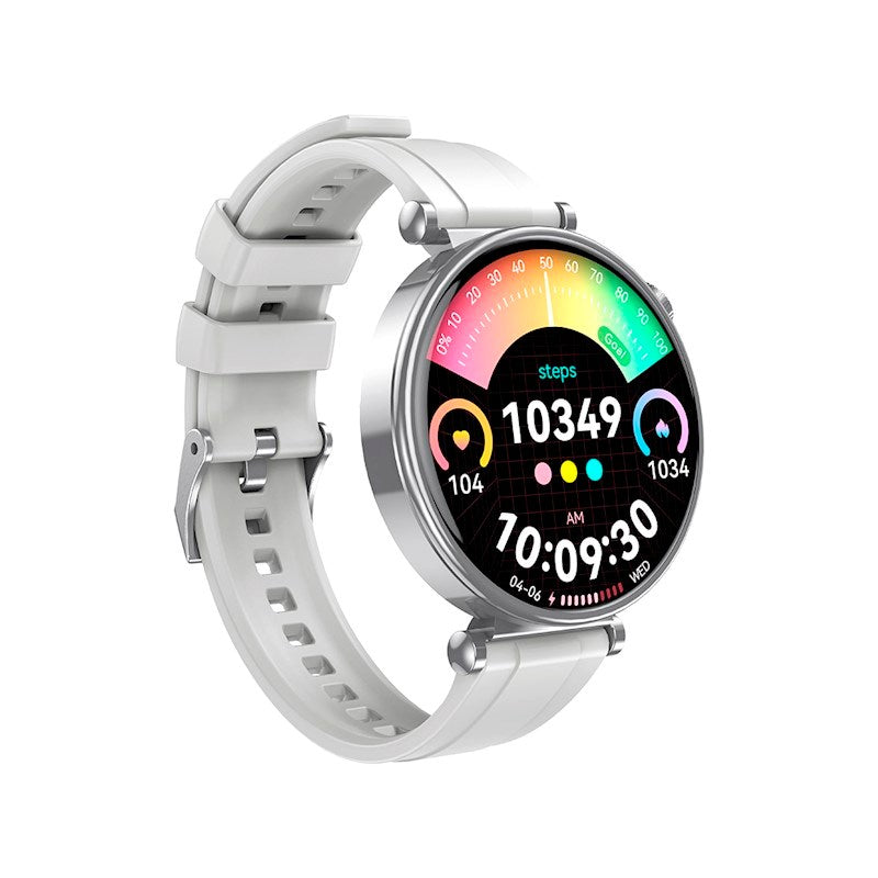 XO GT4 Mini Smartwatch med Utskiftbare Urskiver - Sølv