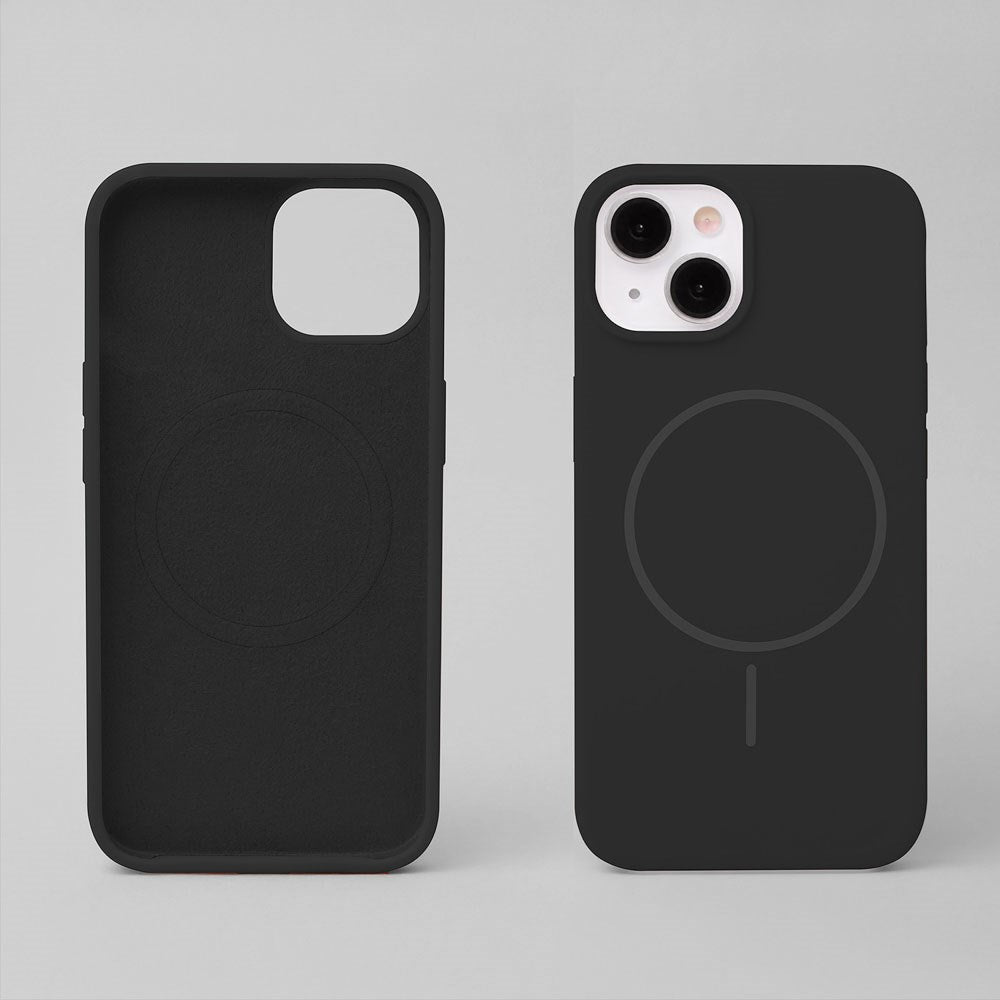 iPhone 16 Silicone Thin Deksel - MagSafe Kompatibel - Svart