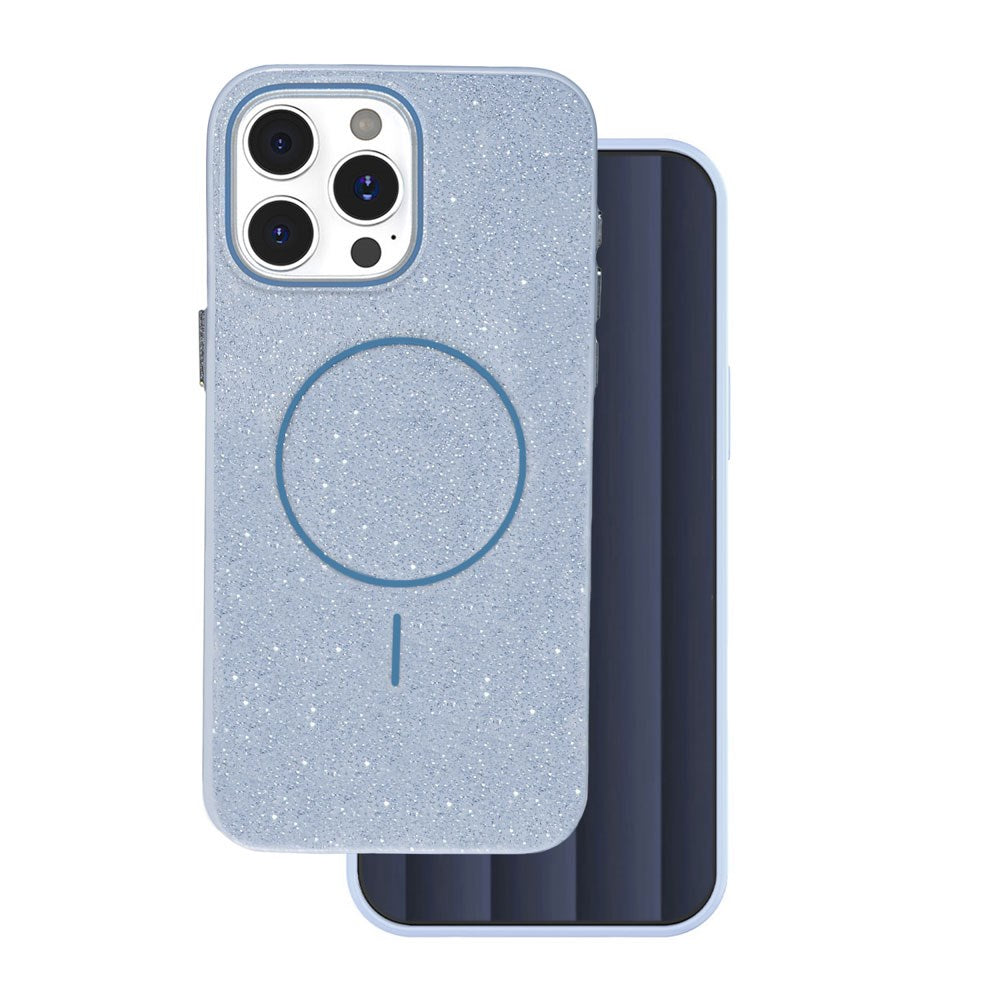iPhone 16 Pro TFO Glitter Thin Deksel - MagSafe Kompatibel - Blå