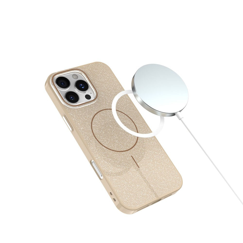 iPhone 11 Glitter Thin Deksel - MagSafe Kompatibel - Brun