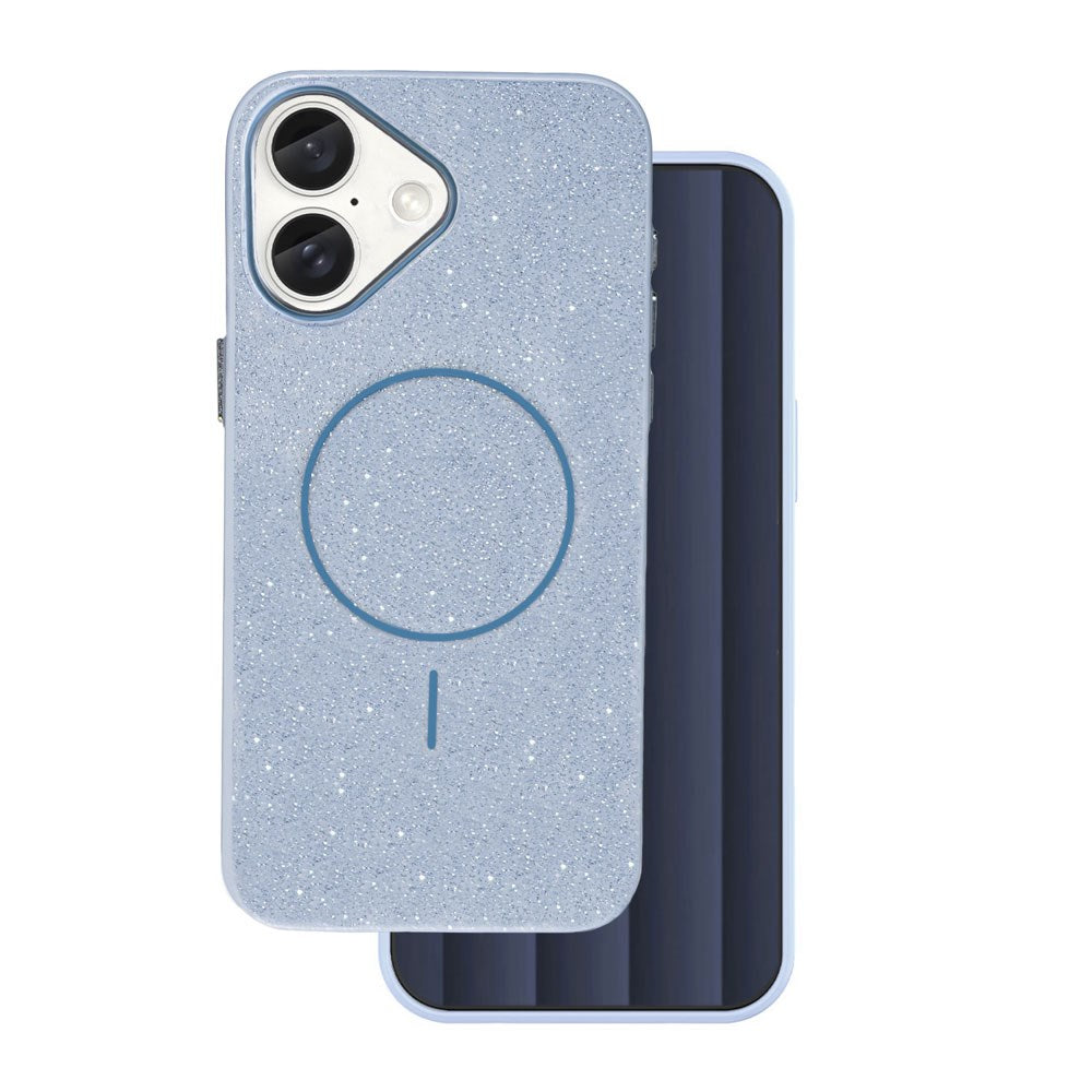 iPhone 17e / 16e TFO Glitter Thin Deksel - MagSafe Kompatibel - Blå