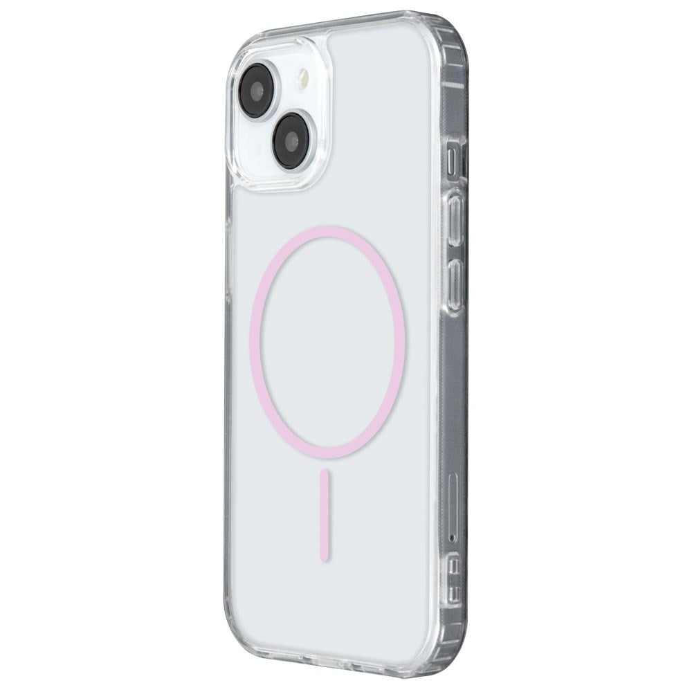 iPhone 17 TFO Anti-Shock Thin Deksel - MagSafe Kompatibel - Gjennomsiktig / Rosa