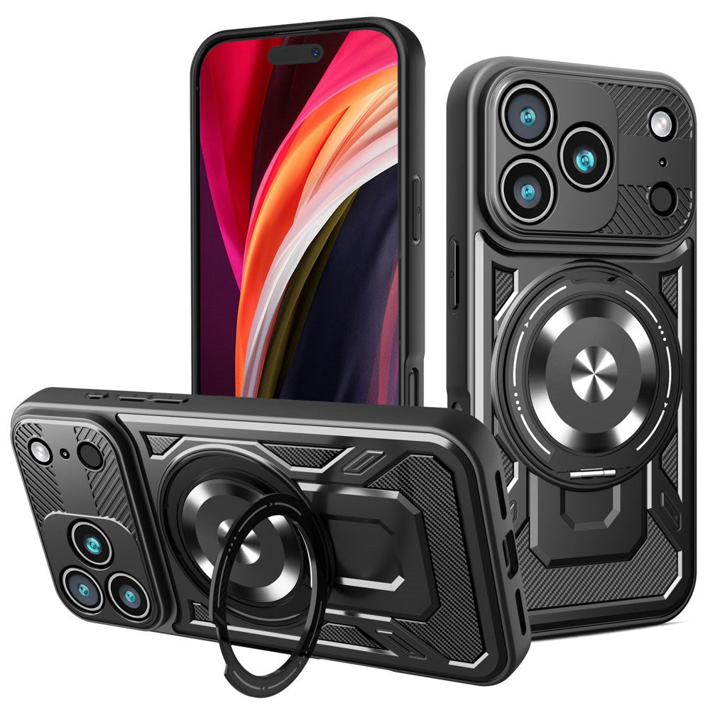 iPhone 17 Pro TFO Defender Armor Deksel - MagSafe Kompatibel - Svart