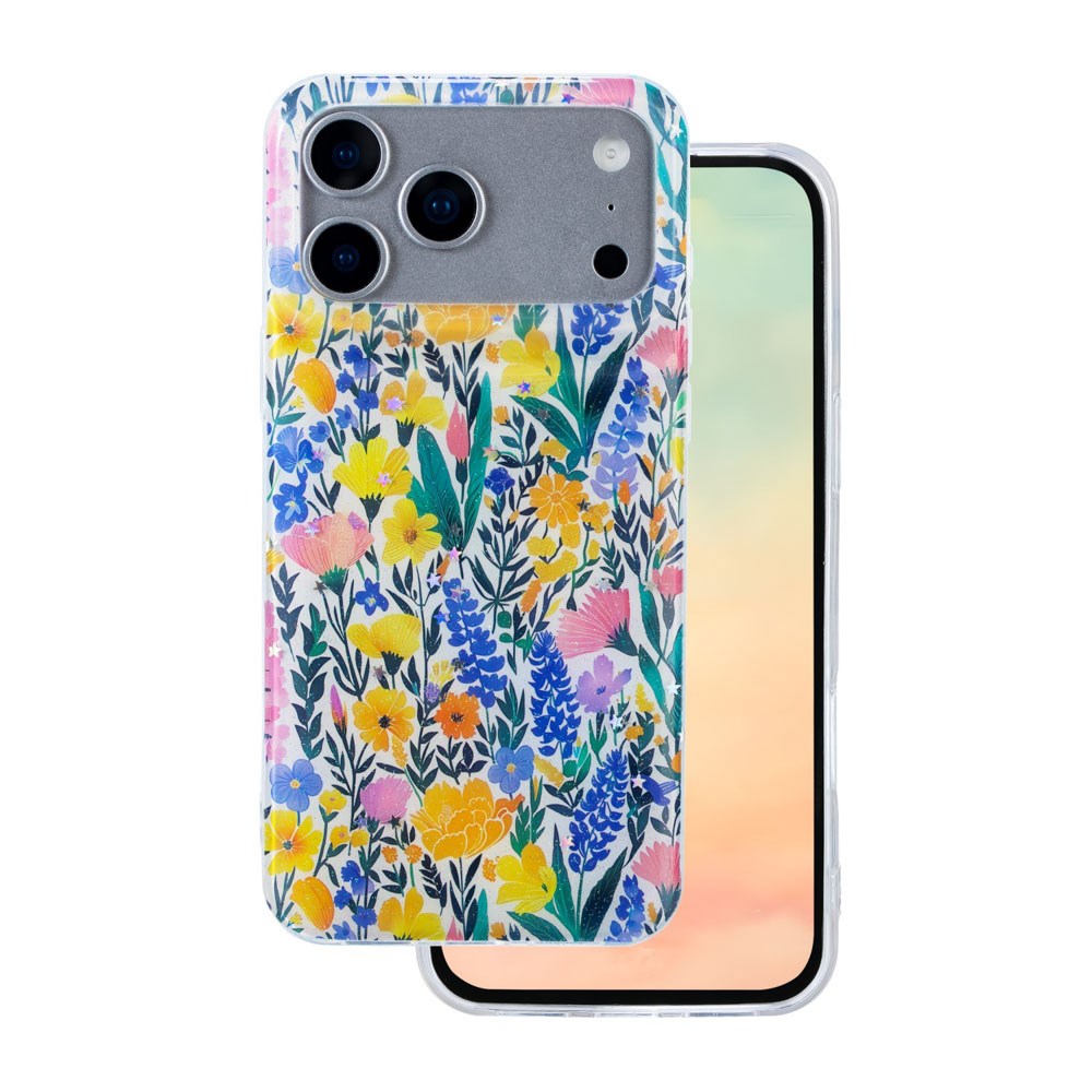 iPhone 17 Pro TFO Glow Glam Deksel - Blomster