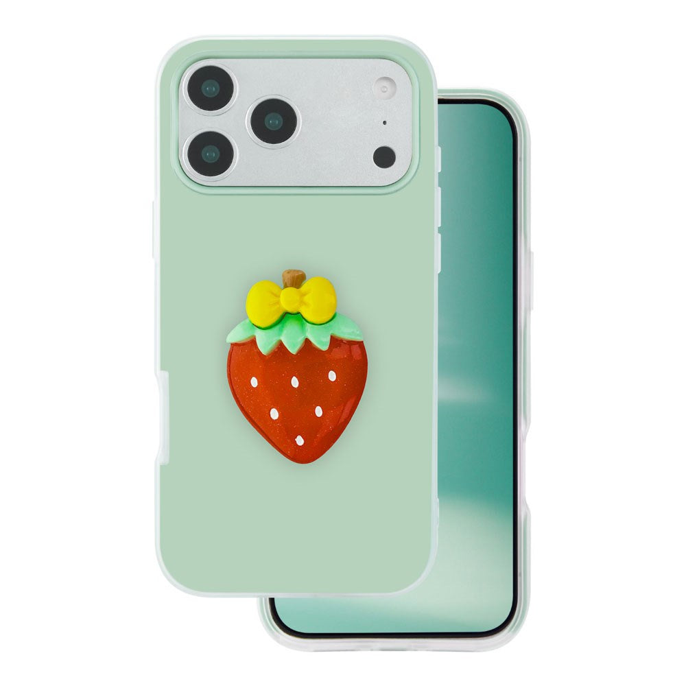 iPhone 17 Pro Max TFO 3D Frukt Deksel – Jordbær