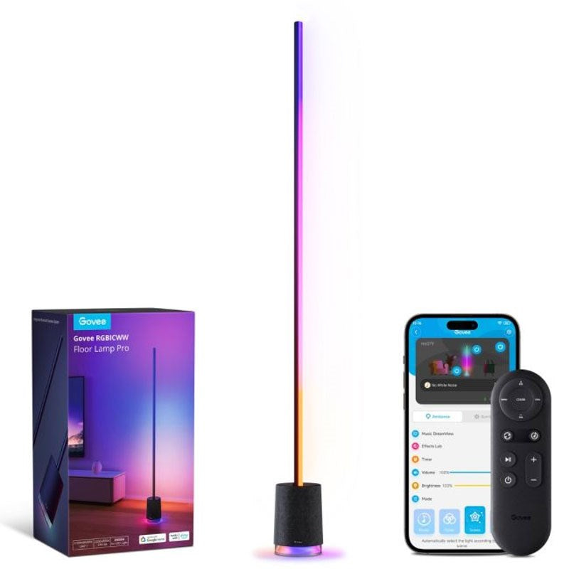Govee Floor Lamp Pro med Høyttaler - Svart