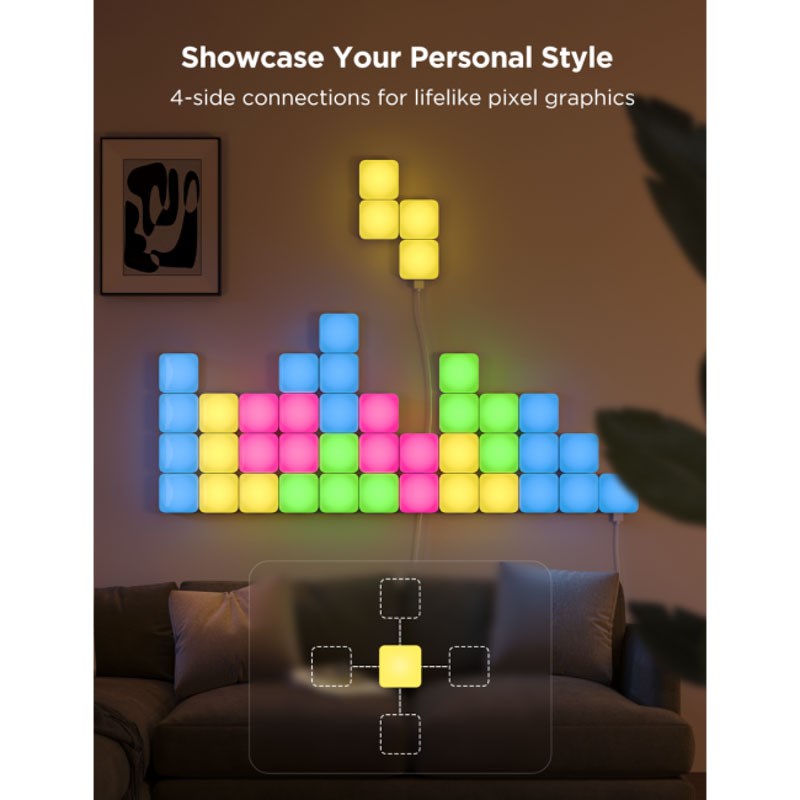 Govee Smart Mini Panel Lights - 10 stk. - Hvit