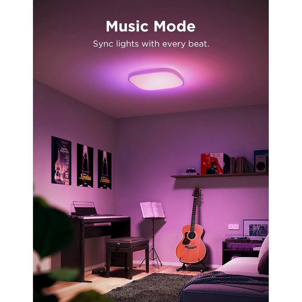 Govee Square Smart Ceiling Light - 12" - Hvit