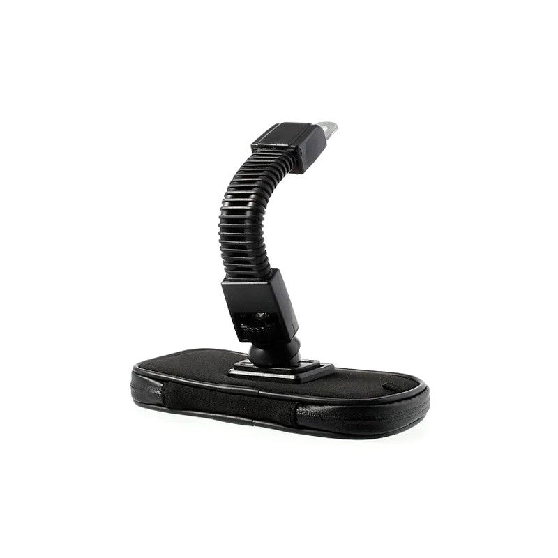 Vanntett Roterende Mobilholder for Motorsykkelstyre - Størrelse 16.5 x 9 cm - Svart