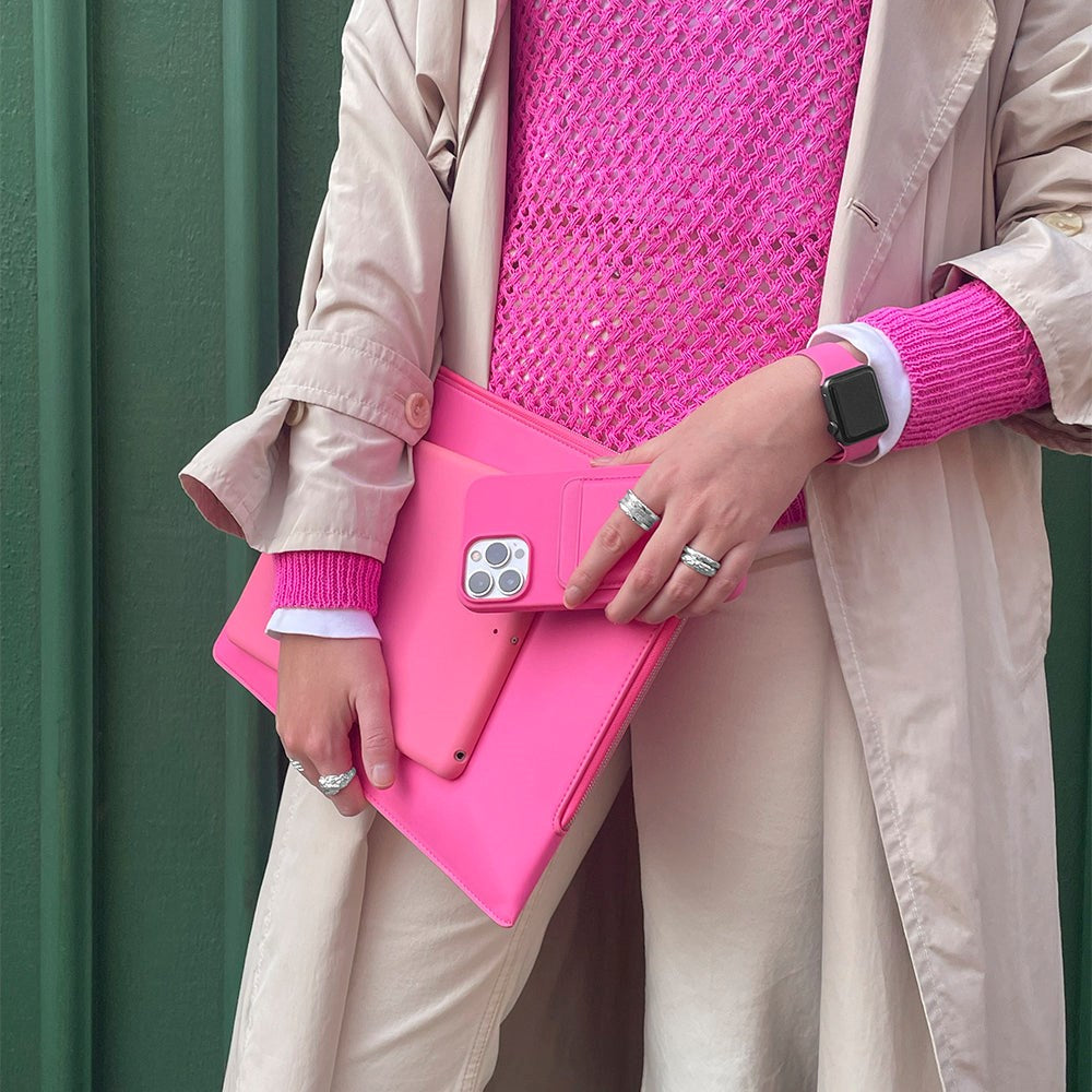 iPad Mini (2024 / 2021) Holdit Silikon Bakdeksel - Bright Pink