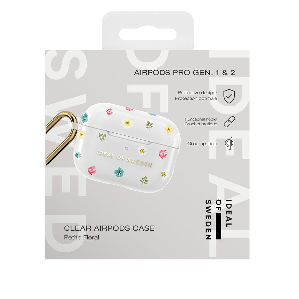 iDeal of Sweden AirPods Pro (1. & 2. Gen.) Clear Case med Karabinkrok - Petite Floral