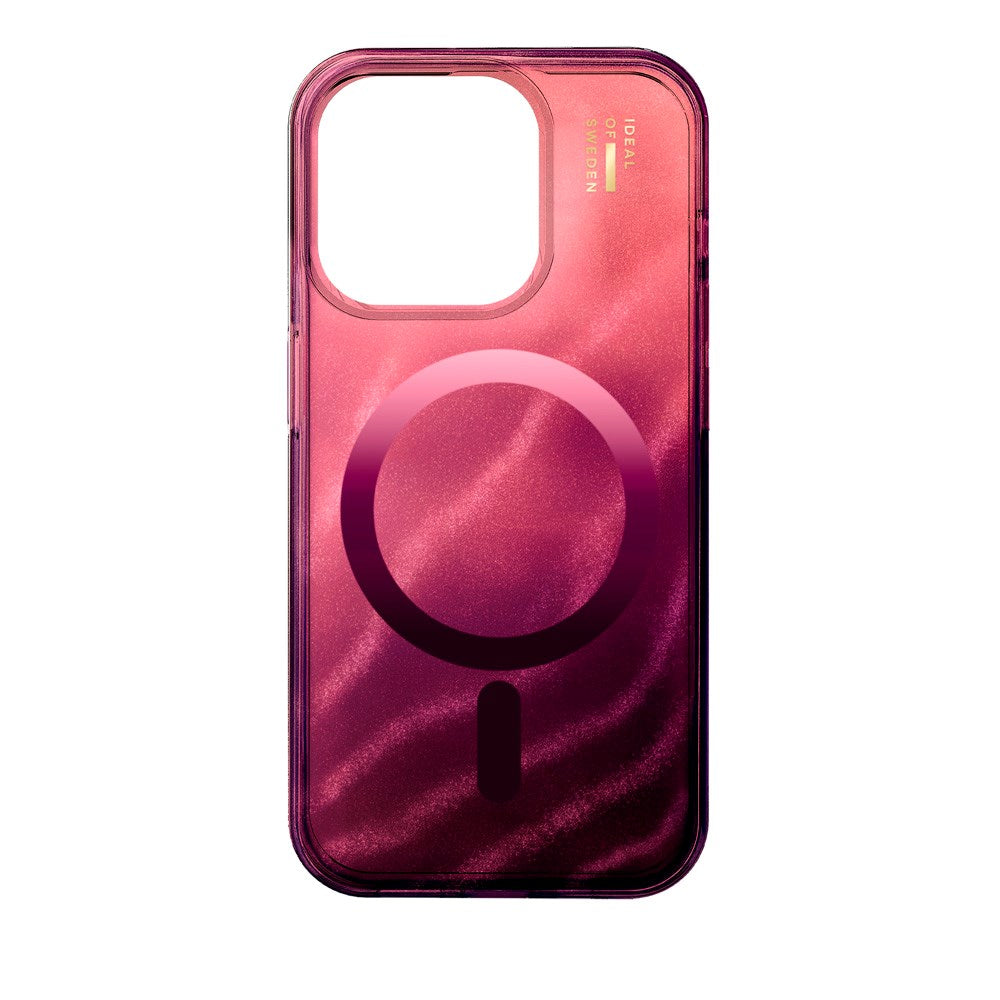 iPhone 14 Pro iDeal Of Sweden Clear Deksel - MagSafe Kompatibel - Cherry Lacquer