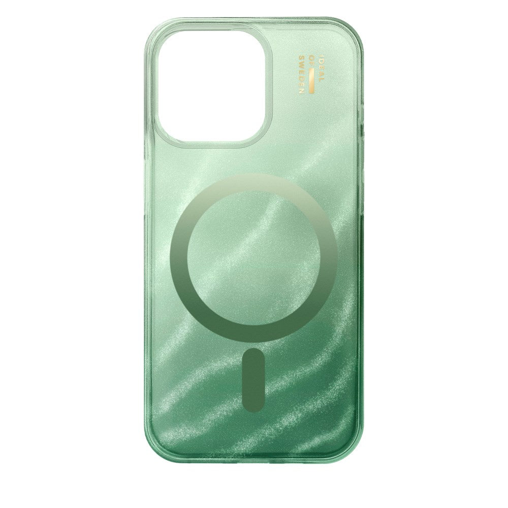 iPhone 15 Pro Max iDeal Of Sweden Clear Deksel - MagSafe Kompatibel - Sage Green