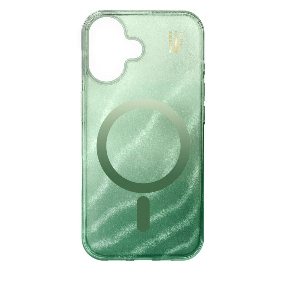 iPhone 16 iDeal Of Sweden Clear Deksel - MagSafe Kompatibel - Sage Green