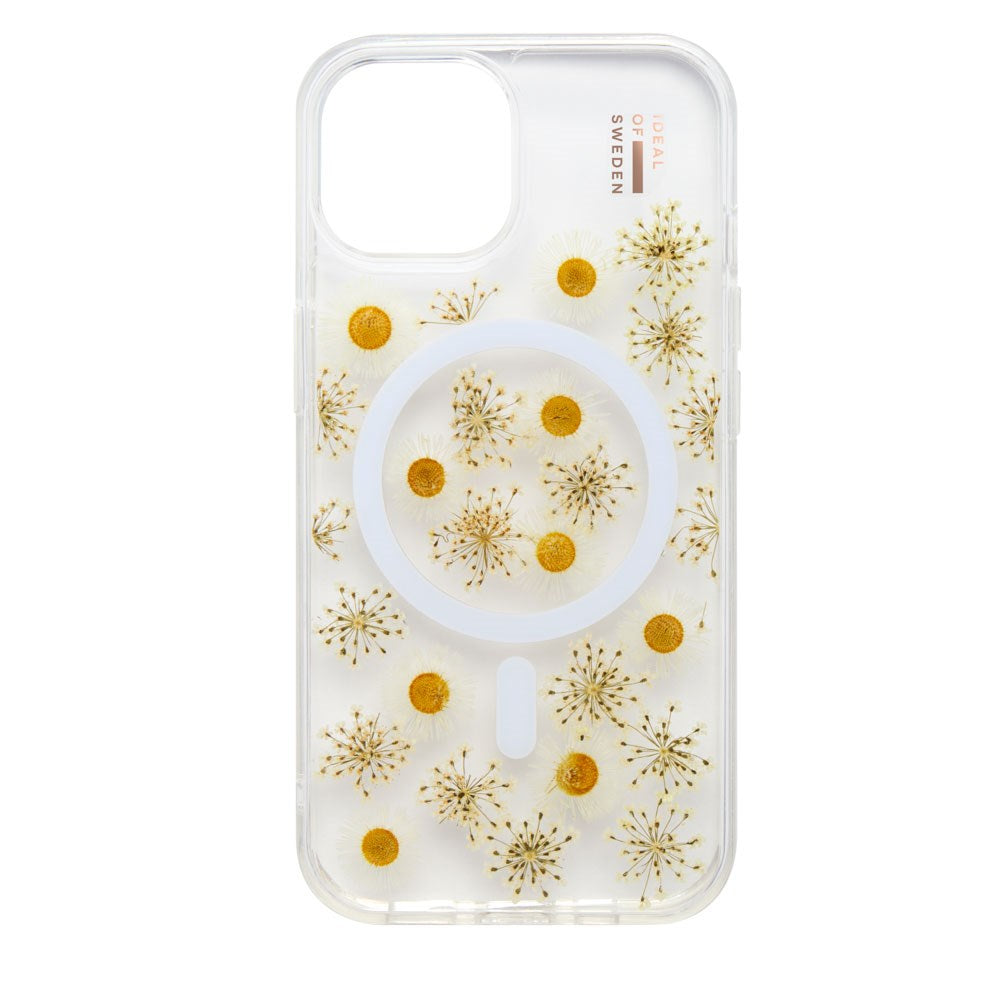 iDeal Of Sweden iPhone 16 Clear Case - MagSafe Kompatibel - Daisy Bloom