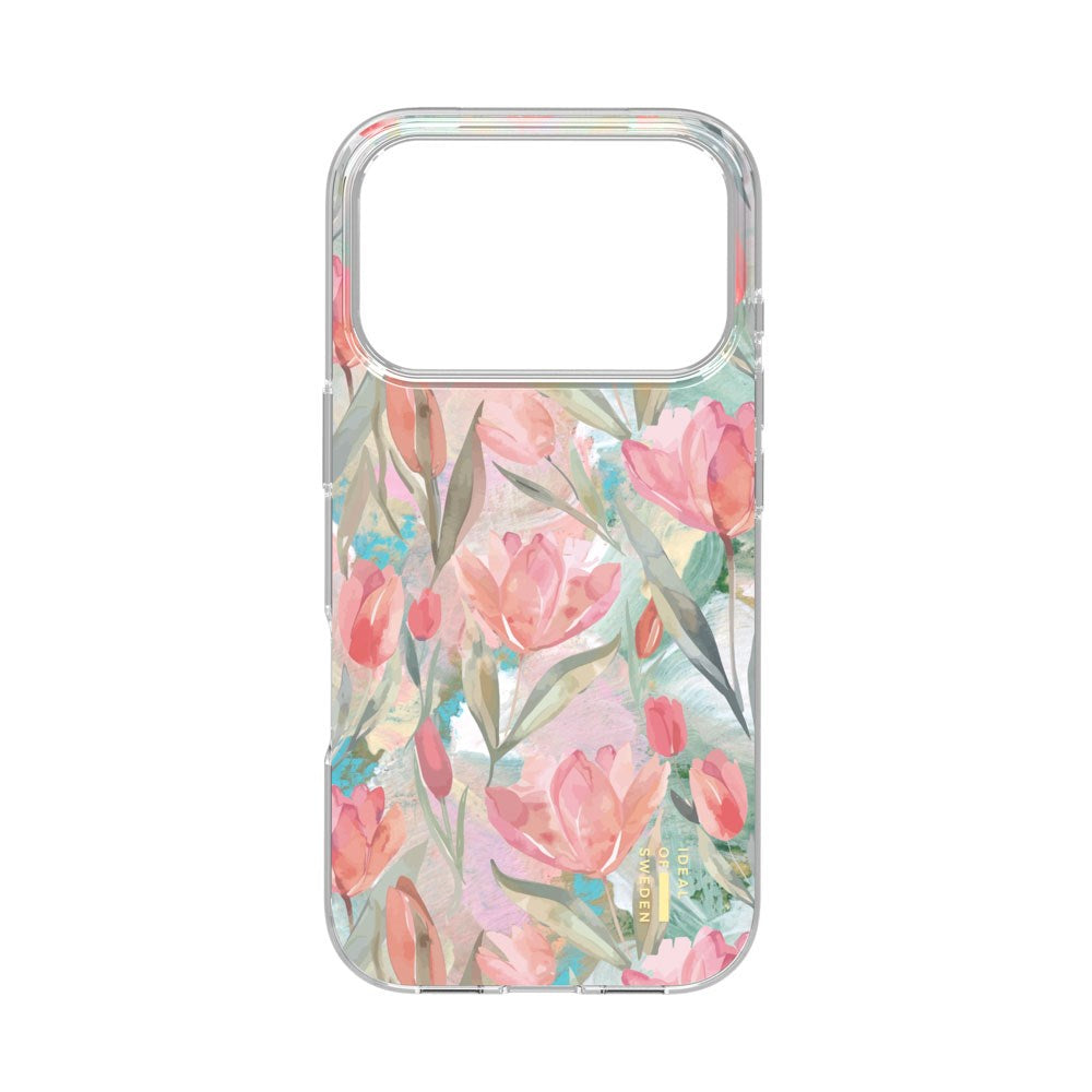 iPhone 17 Pro Max iDeal Of Sweden Clear Deksel - MagSafe Kompatibel - Tulip Bloom