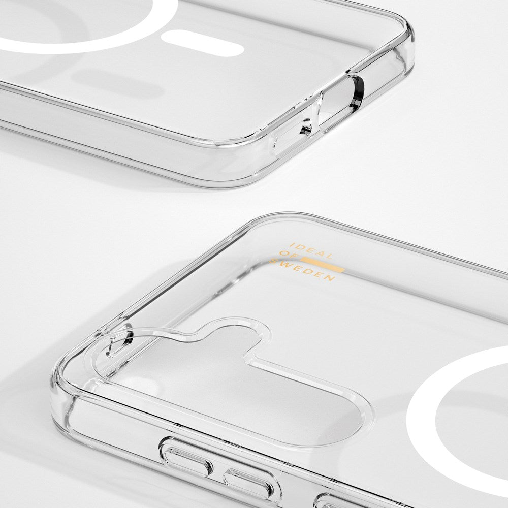 Samsung Galaxy S25 iDeal Of Sweden Clear Deksel - Trådløs Lading - Clear