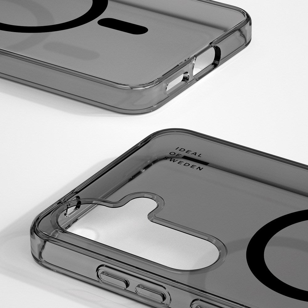 Samsung Galaxy S25+ (Plus) iDeal Of Sweden Clear Deksel - Trådløs Lading - Tinted Black