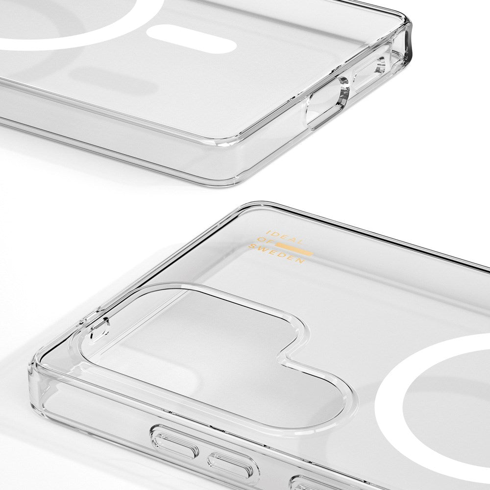 Samsung Galaxy S25 Ultra iDeal Of Sweden Clear Deksel - Trådløs Lading - Clear