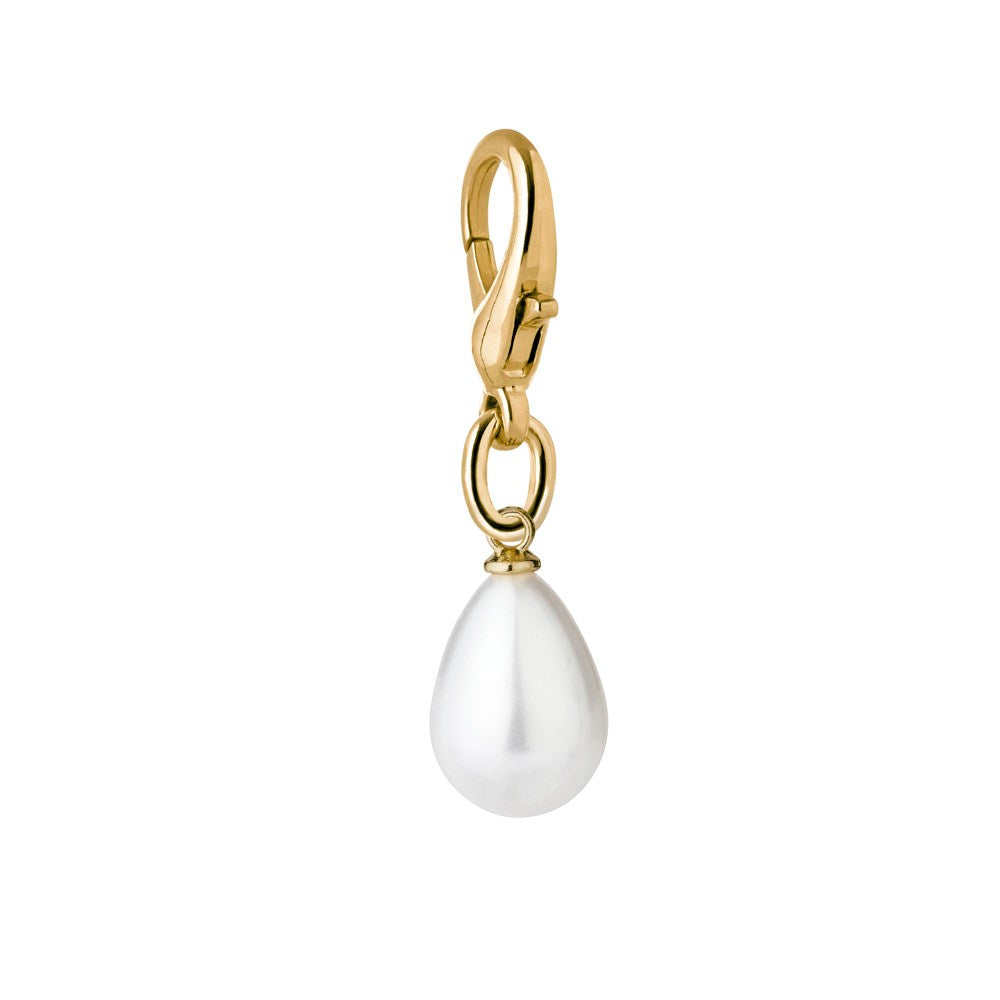 iDeal of Sweden Charm Anheng med Karabinlås - Pearl