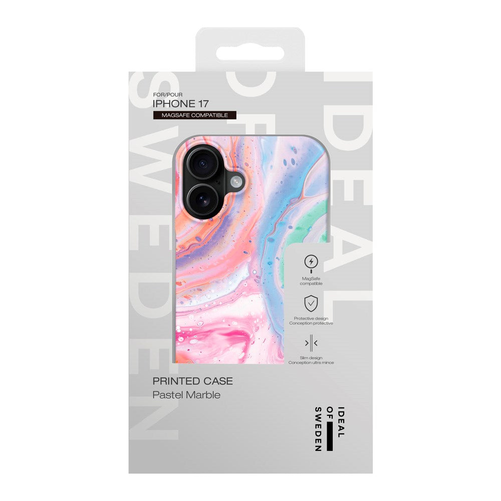 iDeal Of Sweden iPhone 17 Fashion Deksel - MagSafe Kompatibel - Pastel Marble